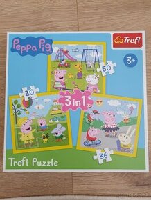 Puzzle Peppa pig 3 in 1+pexeso grátis - 1