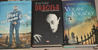 Predám knihy: Dracula, Muž menom Ove, Volání Kukačky