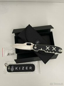Kizer Cormorant Black/White G10 - 1