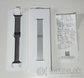 Apple Watch 45mm Silver Milanese Loop remienok - 1