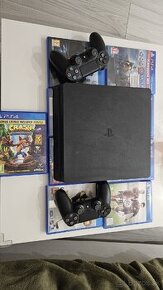 PlayStation 4 Slim 500GB
+ 2 x ovládače + všetky hry