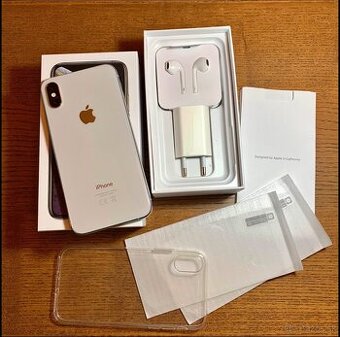 iPhone Xs Silver BATERIE 100% TOP