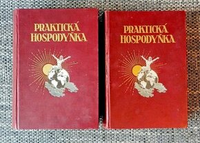 Praktická hospodyňka, dvojdílná starožitná kniha z roku 1928 - 1