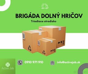 Brigáda - triedenie balíkov