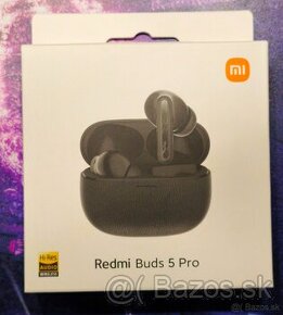 Nové Redmi Buds 5 Pro Bluetooth slúchadlá, čierne