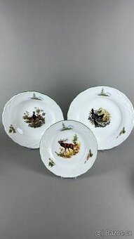 Tanierová súprava, NOVÁ, poľovnícky porcelán