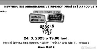 URAGÁN Tour- BARDEJOV