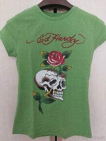 Zelené Ed Hardy tričko