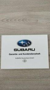 Subaru servisná knižka