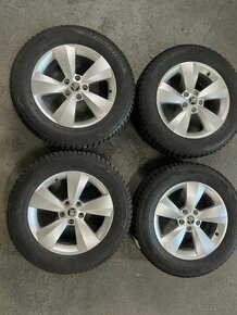 Elektróny Škoda 5x112, zimné pneu 215/65 R17 - 1