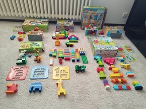 LEGO Duplo - 6 stavebníc + podložka + 60 ks extra "kociek"