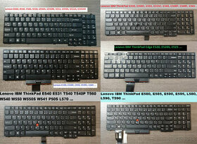 Klavesnice: Lenovo B550 / E540 / E550/ E580 / E520 E530 E545