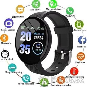 Športové smart watch hodinky - Fitness náramok - Android/iOs