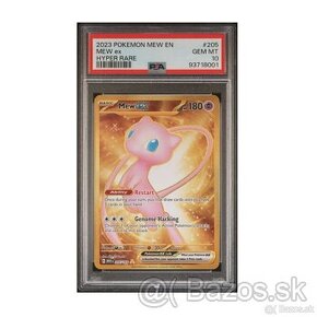 Predám kartu Pokémon Mew ex (#205 MEW) PSA 10