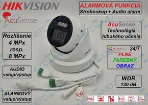 Hikvision 4MPx resp. 8Mpx IP alarmová kamera