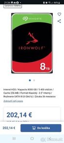 HDD Seagate IronWolf 8TB CMR,