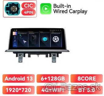 Android CarPlay BMW 1 e81, e82, e 87, e88.