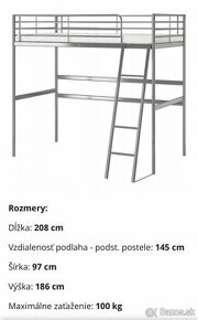 vysoka postel IKEA