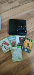 Xbox 360E 4GB/Go + bezdrátový ovládač + 5 hier - 1