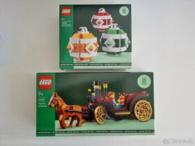 2xLEGO: 40603 Zimná jazda na koči, 40604 Ozdoby