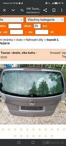 Kúpim súrne piate dvere na vw touran 2005r