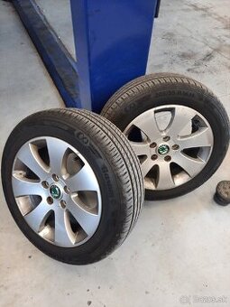 Predam 205/55 r16 5x112 originál skoda - 1