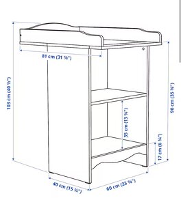 Prebaľovací pult Smagora -IKEA - 1