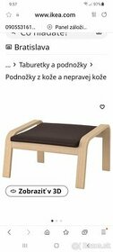 Predam kozenu podnozku ikea pod nohy