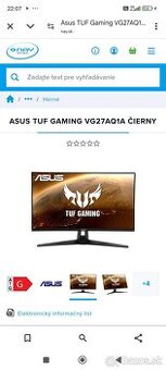 ASUS TUF gaming VG27AQ1A 170hz 2440p hdr