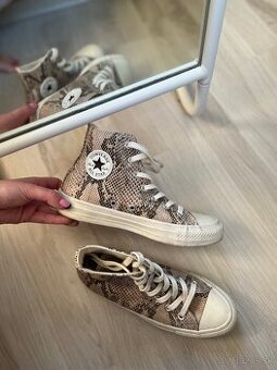 Converse vysoke tenisky s hadim vzorom