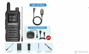 Baofeng UV-17 PRO 10W krátkovlnná vysielačka typu C - 1