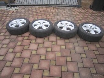 16" AL disky org. Škoda Scala s let. pneu 205/55R16 91V Good