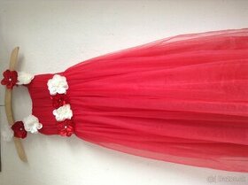 Dievčenské Červene šaty - 1