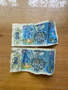 20 koruna bankovka kcs