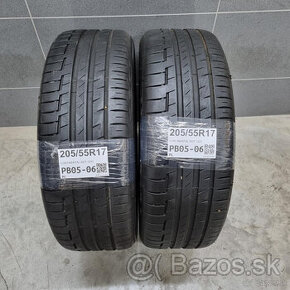 Letné pneumatiky 205/55 R17 CONTINENTAL DOT1221