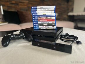 PS4 SLIM + príslušenstvo a hry na predaj