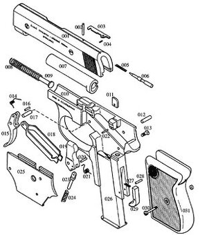 Kupim volnopredajne suciastku na pistol cz 45