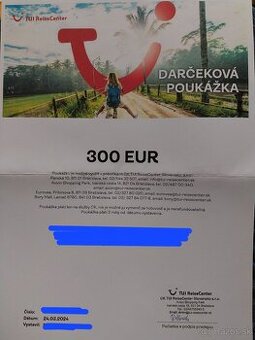 Cestovná kancelária- darčeková poukážka