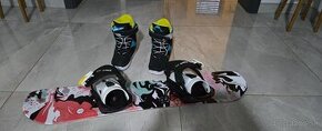 Predam detsky snowboard K2 100 cm + viaz+obuv 34