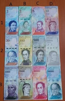 Venezuela mix bankovky