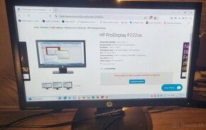 Predam 22´´ palcovy Full HD monitor HP ProDisplay P222va