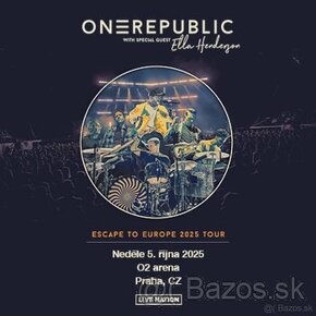 OneRepublic Praha 5.10.2025 - 2xstatie - Ticketmaster