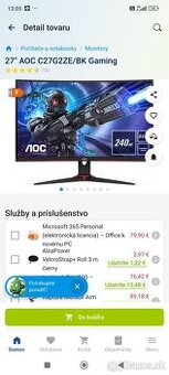 Predám 2 mesiace používaný monitor