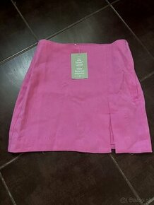 Ružová mini sukňa - nová - 1