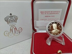 Monako 2 euro 2022 PROOF Albert I