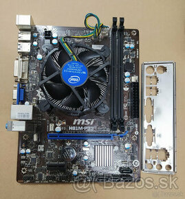 doska MSI H81M-P33 + Intel Pentium G3220