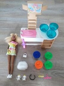 Barbie kozmetický salón, Barbie černoška, doplnky