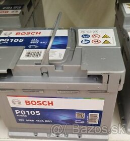 Nová autobatéria BOSCH Power 55 Ah, 460 A, 12 V, záruka.