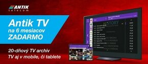 Kupón ANTIK TV 6 mesačné predplatné