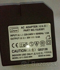 adapter k tlaciarni 30V/ 0,4A - 1